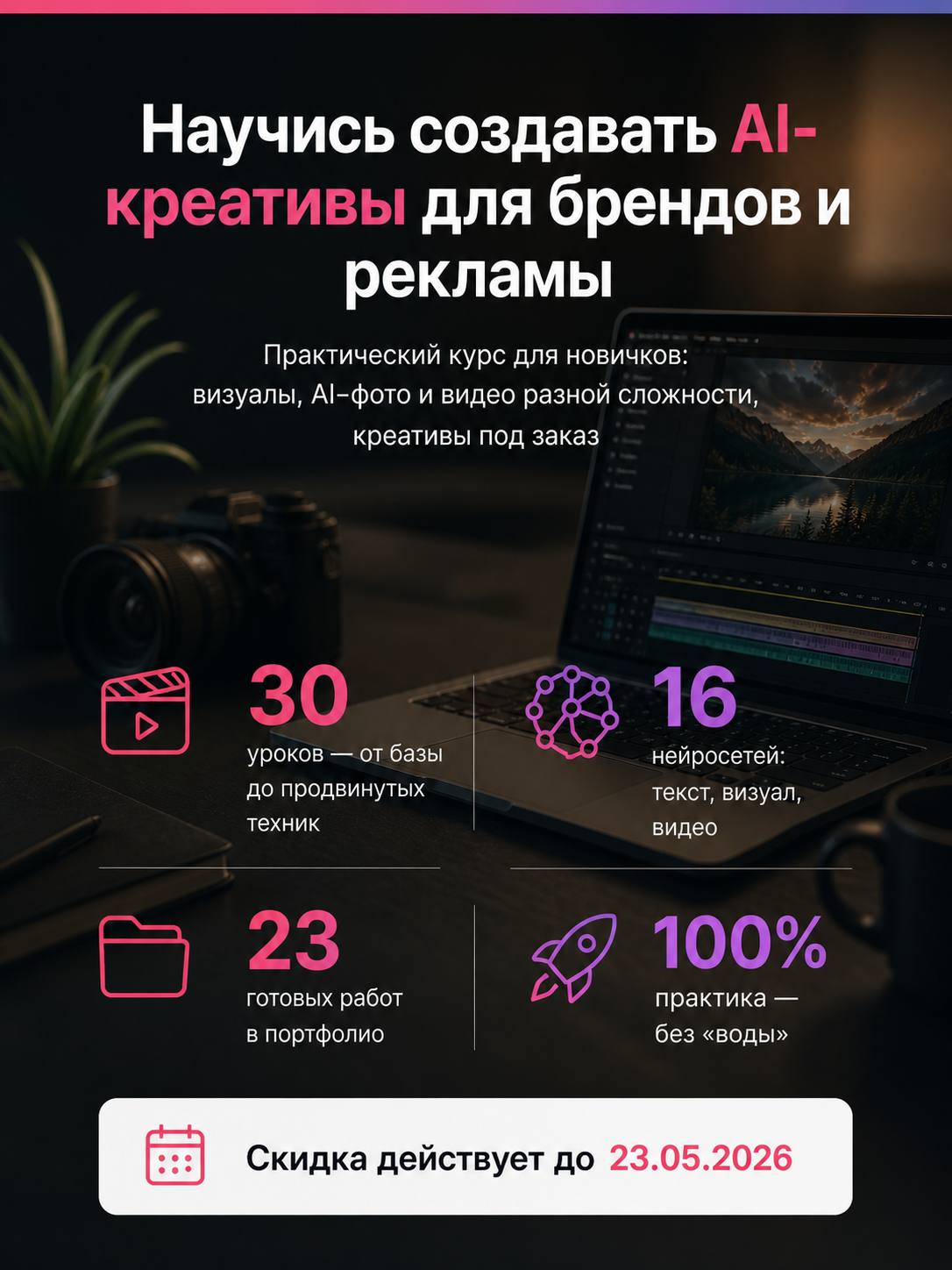 Научись создавать AI-креативы для брендов и рекламы